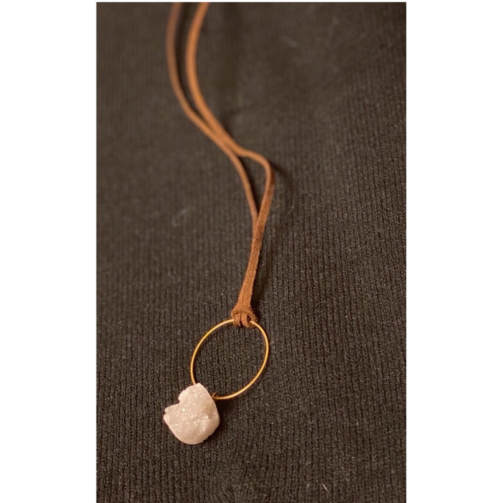 Long Brown Necklace.